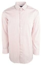 Hugo Boss Men's Regular Fit Easy Iron Long Sleeve Dress Shirt 15 (32-33) Red White